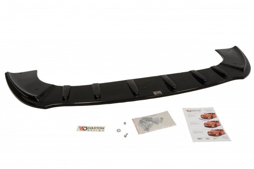 Maxton Design Street+ Spoilerlippe Front Ansatz passend für SEAT LEON MK1 mit Sport Stoßstange schwarz Hochglanz