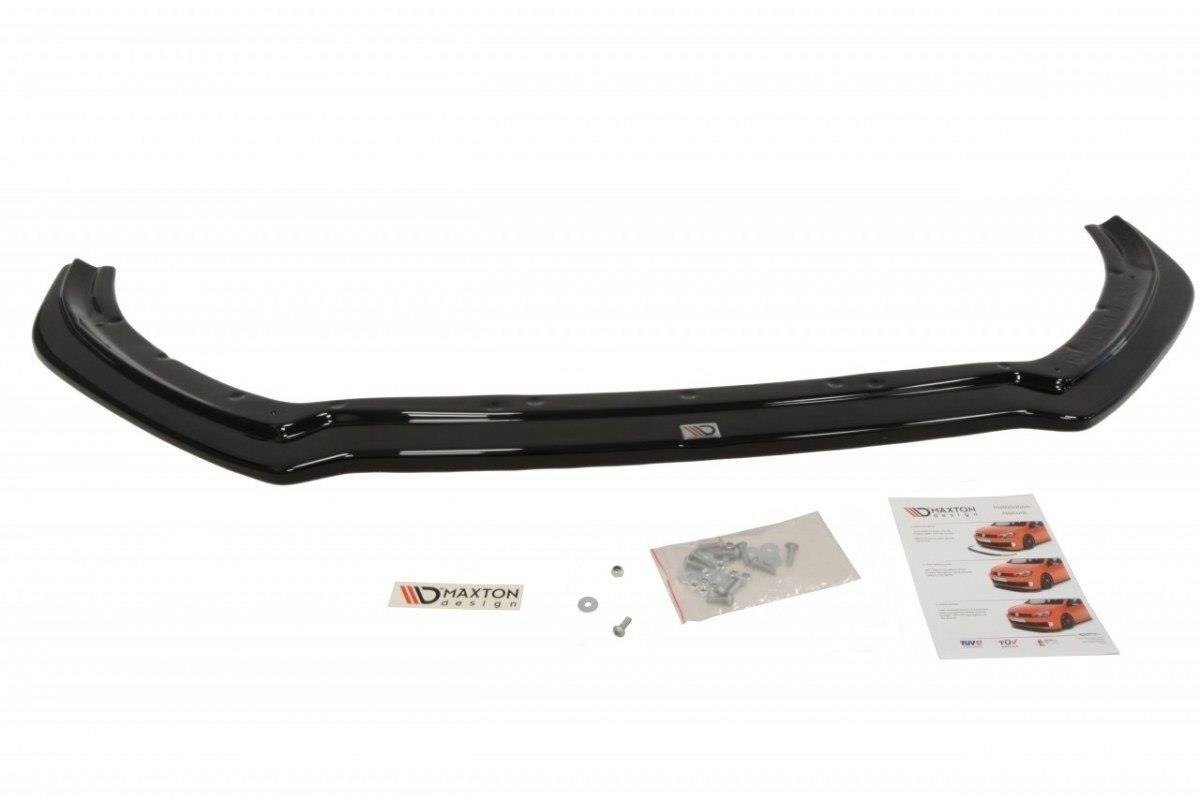 Maxton Design Street+ Spoilerlippe Front Ansatz V.4 passend für Ford Focus RS Mk3 schwarz Hochglanz