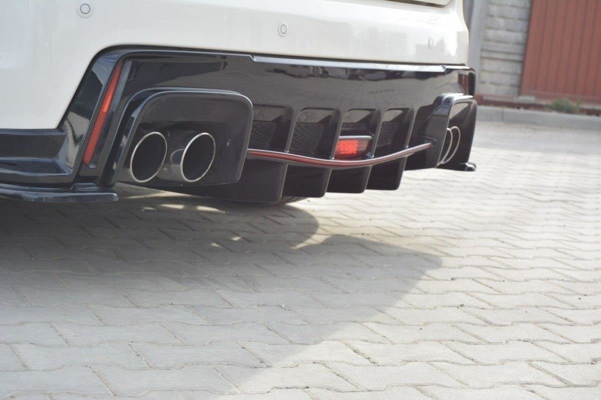 Maxton Design Diffusor Heck Ansatz passend für HONDA CIVIC IX TYPE R schwarz Hochglanz