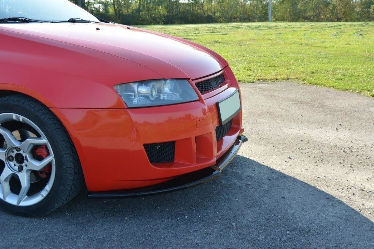 Maxton Design Street+ Spoilerlippe Front Ansatz passend für Fiat Stilo Schumacher schwarz Hochglanz