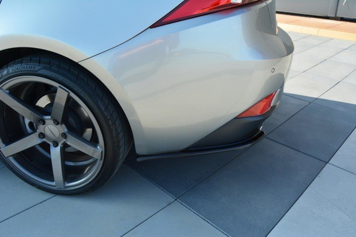 Maxton Design Heck Ansatz Flaps Diffusor passend für Lexus IS Mk3 T schwarz Hochglanz