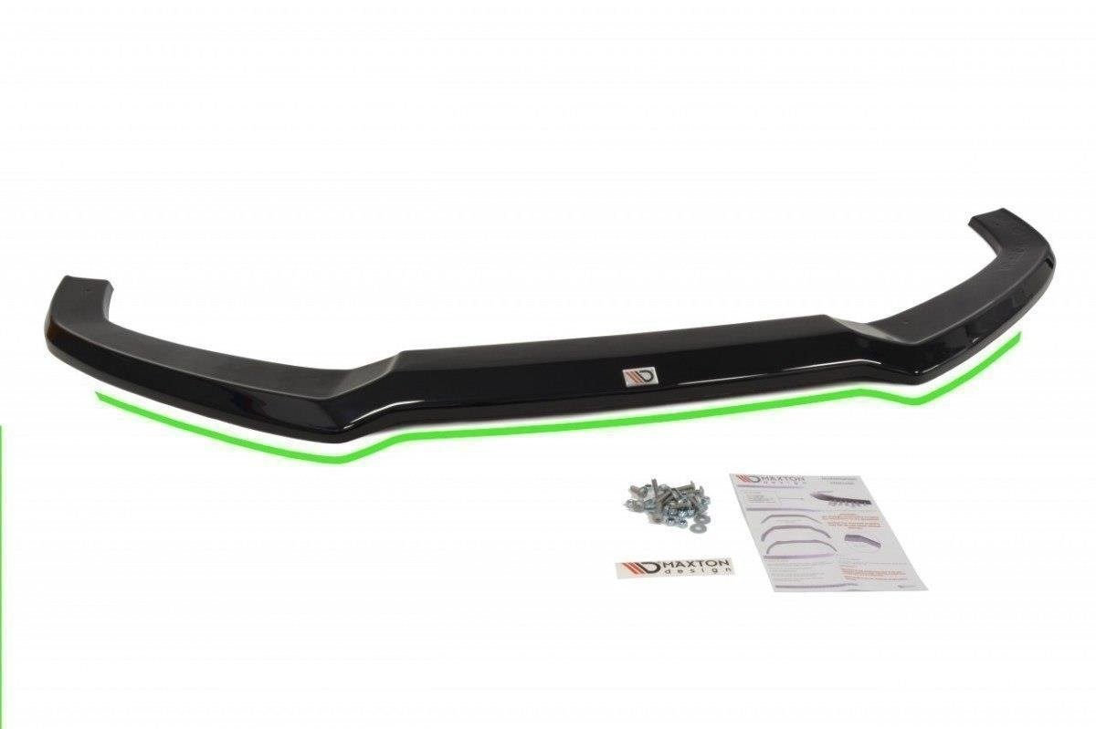 Maxton Design Street+ Spoilerlippe Front Ansatz V.1 passend für Audi RS3 8V Sportback schwarz Hochglanz