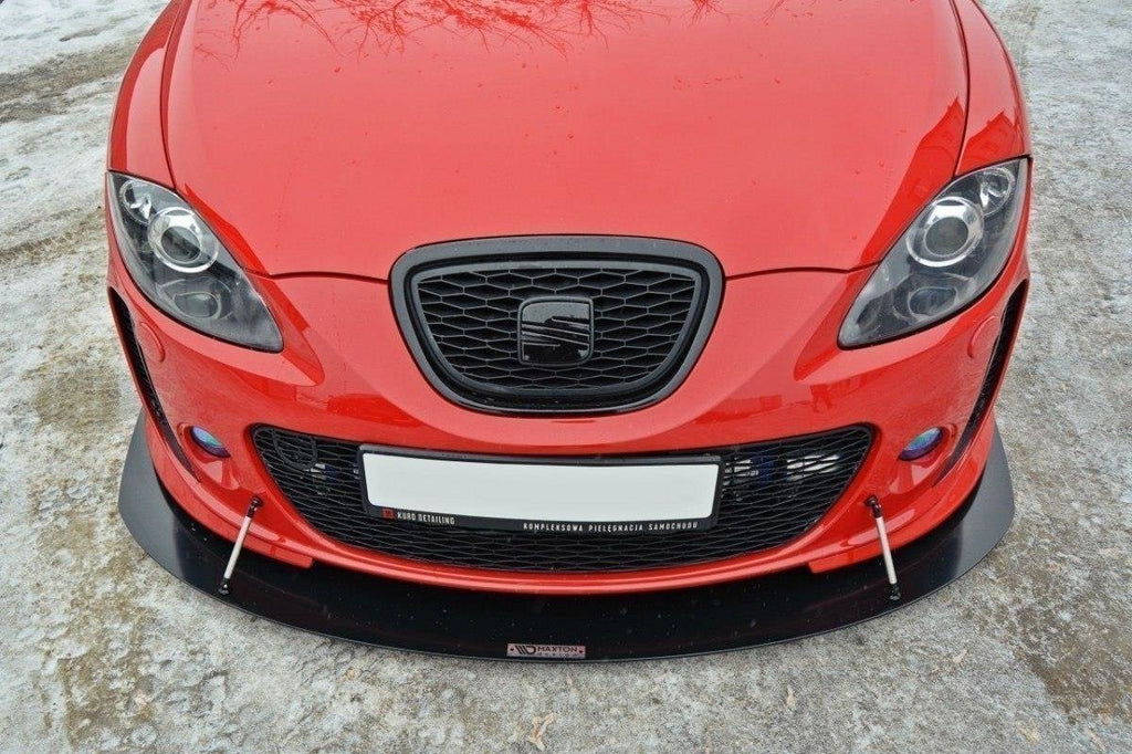 Maxton Design Racing Street+ Spoilerlippe Front Ansatz V.1 passend für SEAT LEON MK2 MS DESIGN