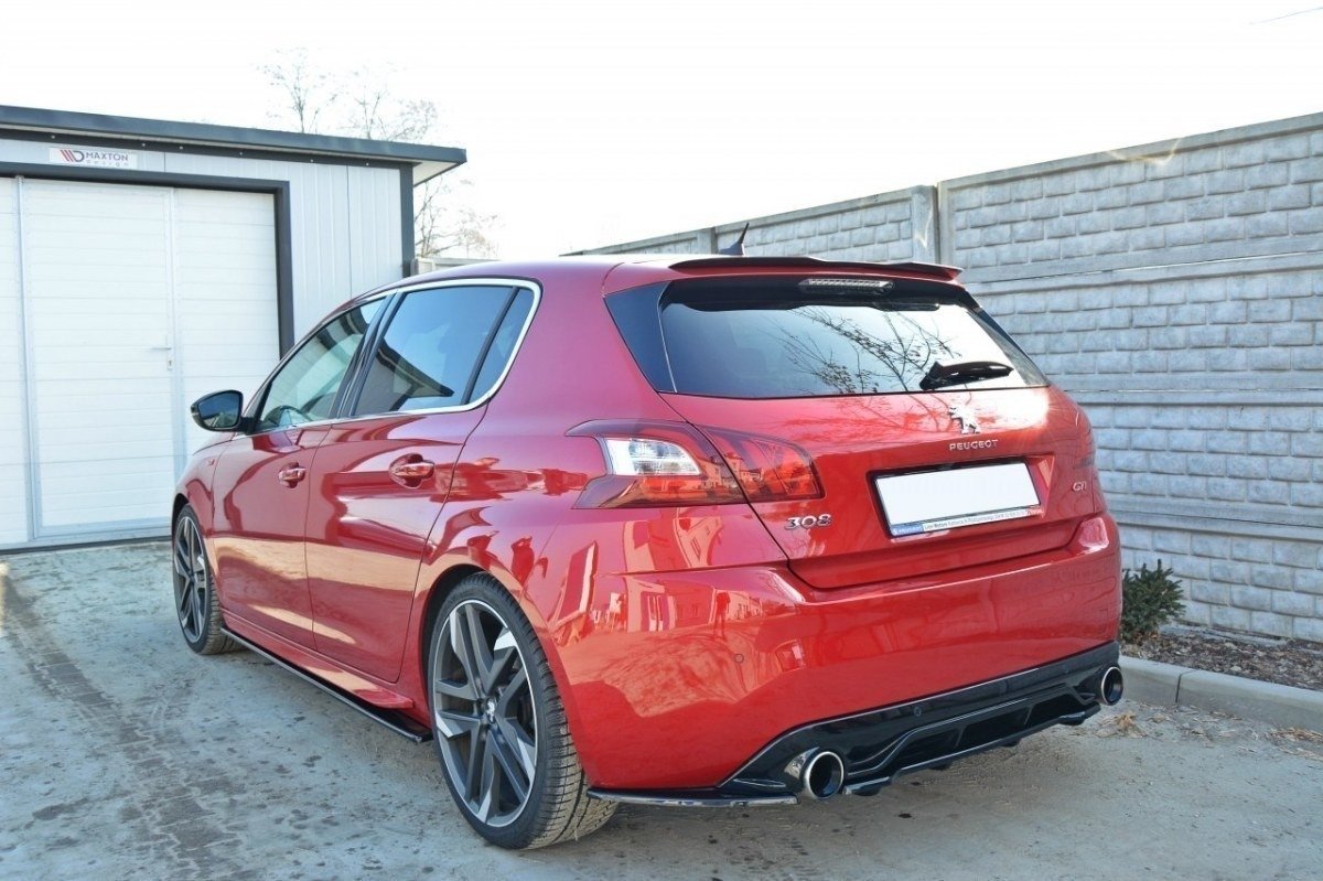 Maxton Design Heckansatz PEUGEOT 308 II GTI im DTM LOOK schwarz Hochglanz für Peugeot 308 Mk2
