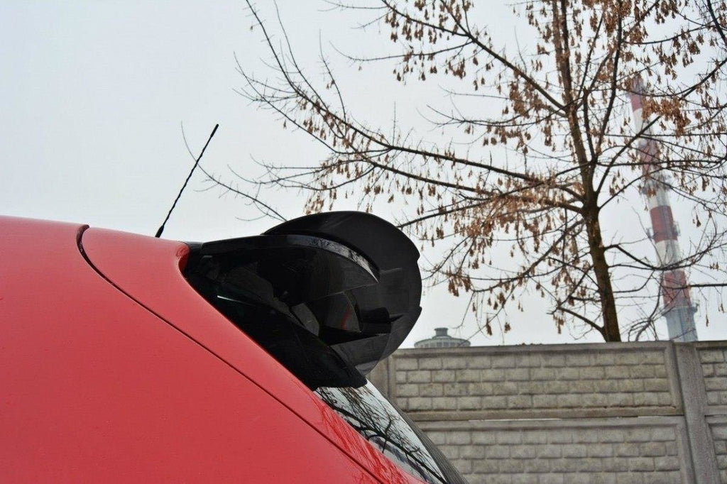 Maxton Design Spoiler CAP passend für Seat Leon MS Design Mk2 schwarz Hochglanz