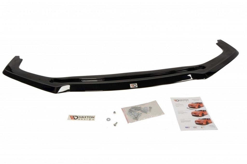 Maxton Design Street+ Spoilerlippe Front Ansatz passend für v.2 HONDA CIVIC IX TYPE R schwarz Hochglanz