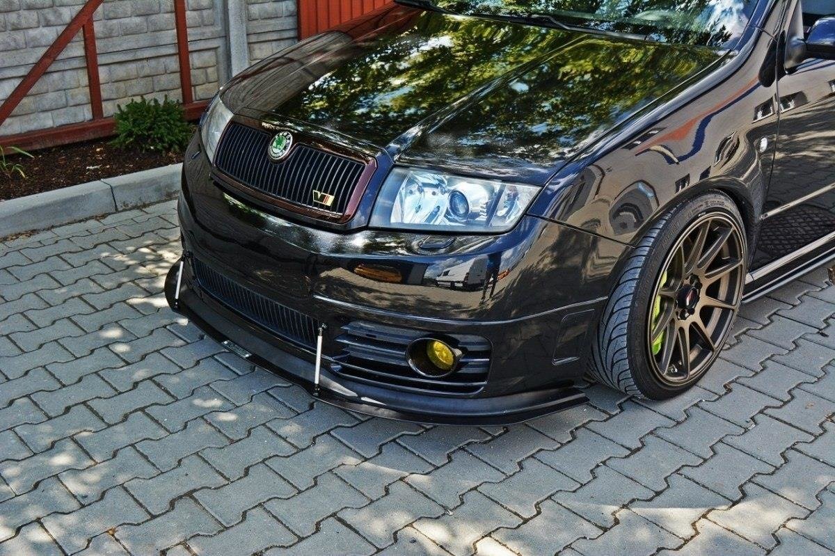 Maxton Design Sport Street+ Spoilerlippe Front Ansatz passend für Skoda Fabia RS Mk1