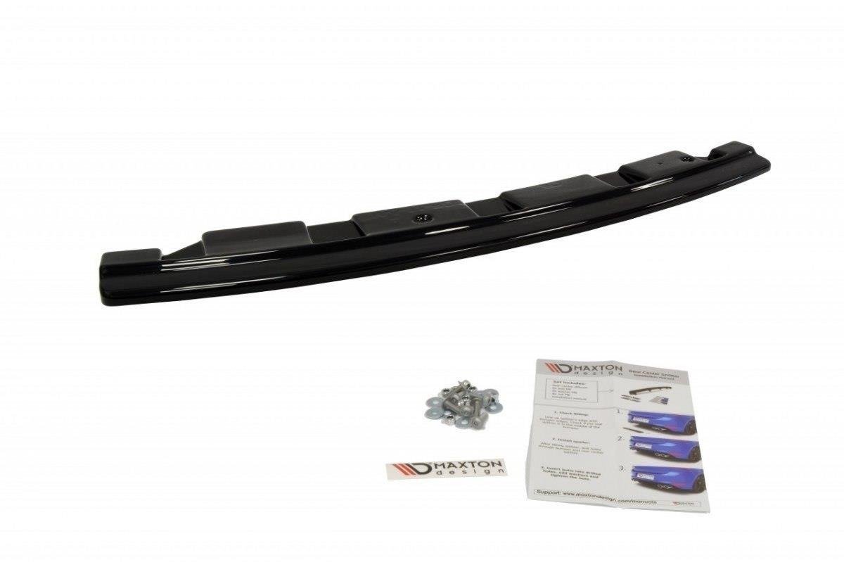 Maxton Design Heckansatz BMW 5er M-Paket Limousine/Touring F10/F11 (mit zwei Doppel Endstücken) schwarz Hochglanz für BMW 5er F10- F11
