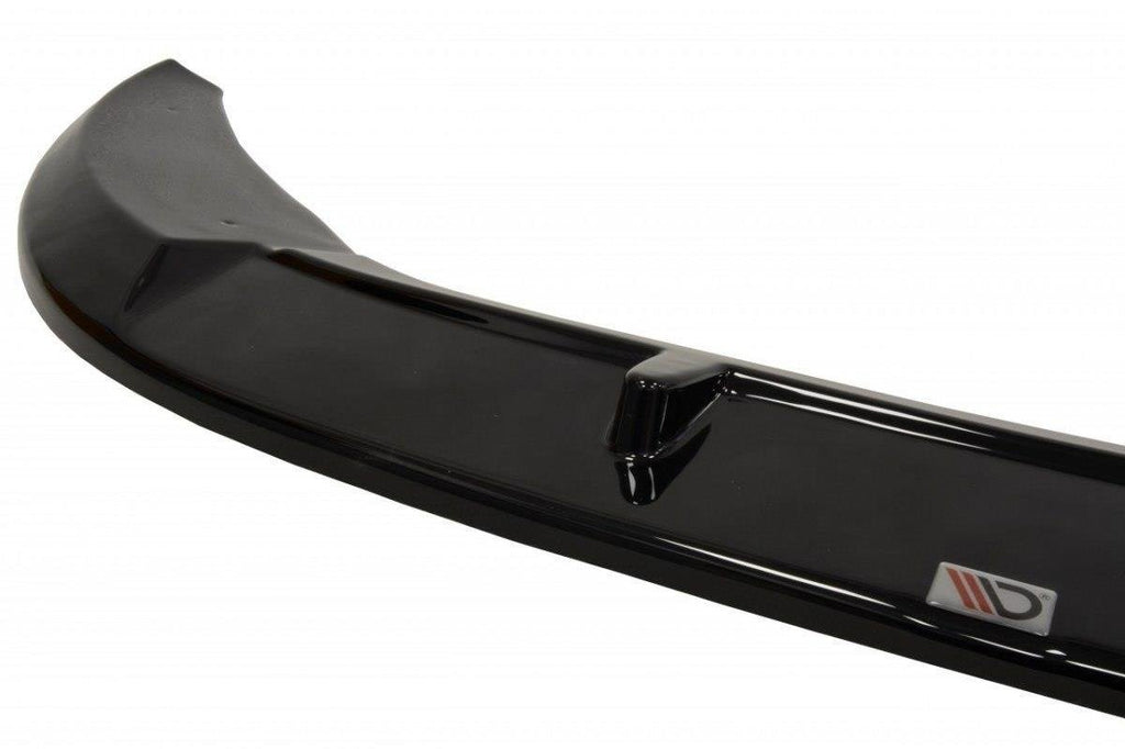 Maxton Design Street+ Spoilerlippe Front Ansatz V.2 passend für FIAT GRANDE PUNTO ABARTH schwarz Hochglanz