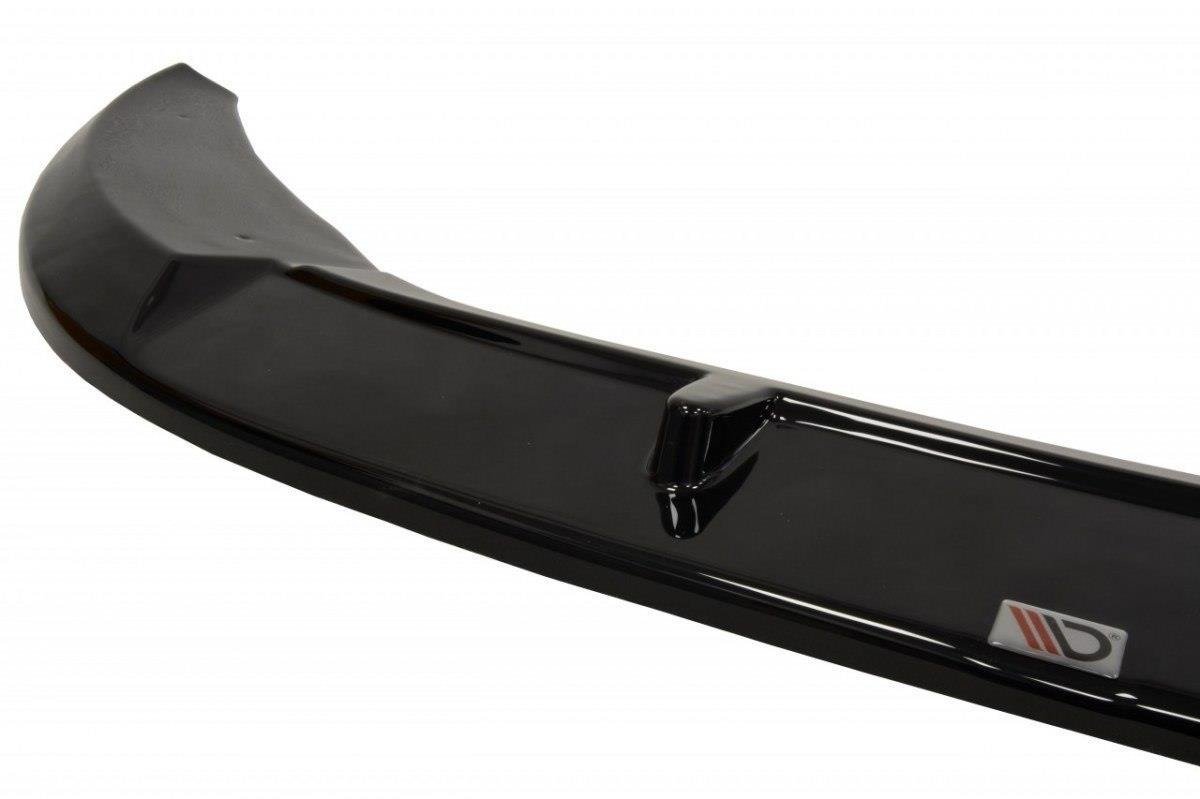 Maxton Design Street+ Spoilerlippe Front Ansatz V.2 passend für FIAT GRANDE PUNTO ABARTH schwarz Hochglanz