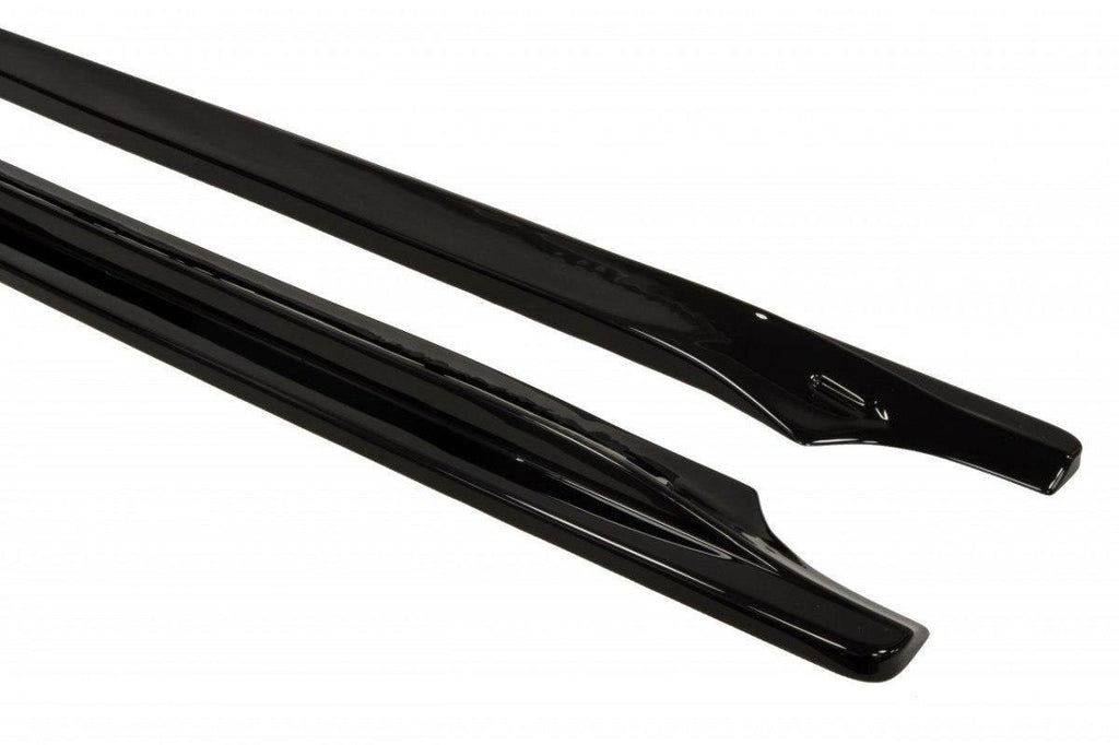 Maxton Design Seitenschweller Ansatz für Jeep Grand Cherokee WK2 Summit Facelift schwarz matt
