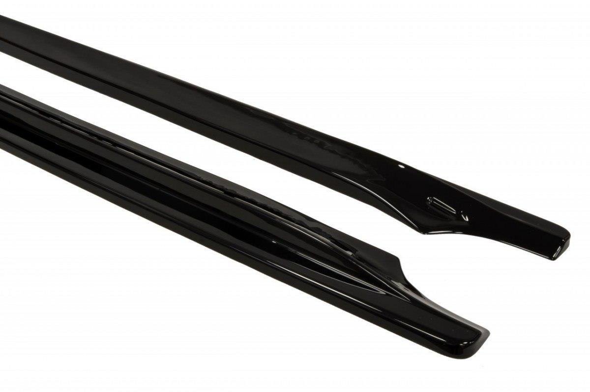 Maxton Design Street+ Seitenschweller Leisten passend für Jeep Grand Cherokee Summit WK2 Facelift schwarz Hochglanz