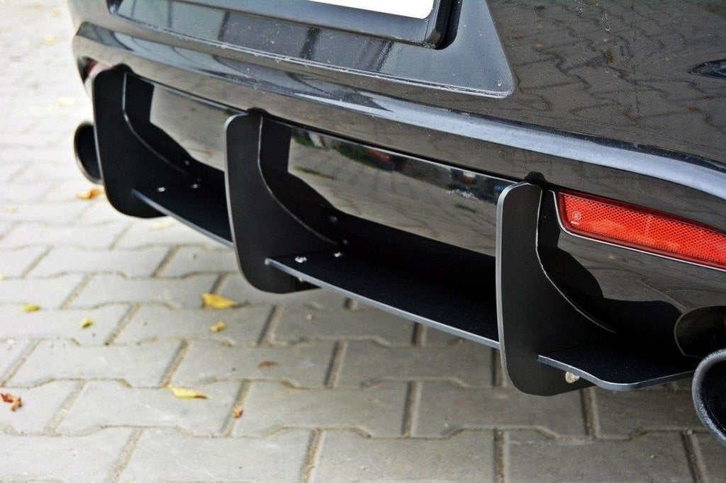 Maxton Design VW SCIROCCO R Diffusor Heck Ansatz passend für Heckschürze passend für & Heck Ansatz Flaps Diffusor passend für