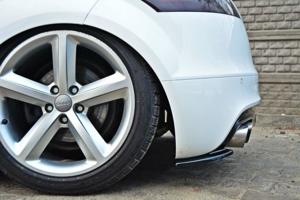 Maxton Design Heck Ansatz Flaps Diffusor passend für Diffusor passend für AUDI TT MK2 RS schwarz Hochglanz schwarz Hochglanz