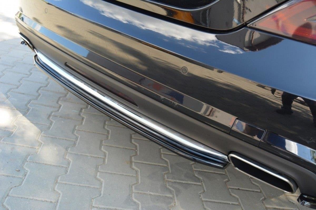 Maxton Design Heckansatz MERCEDES CLS C218 AMG LINE schwarz Hochglanz für Mercedes-Benz CLS C218