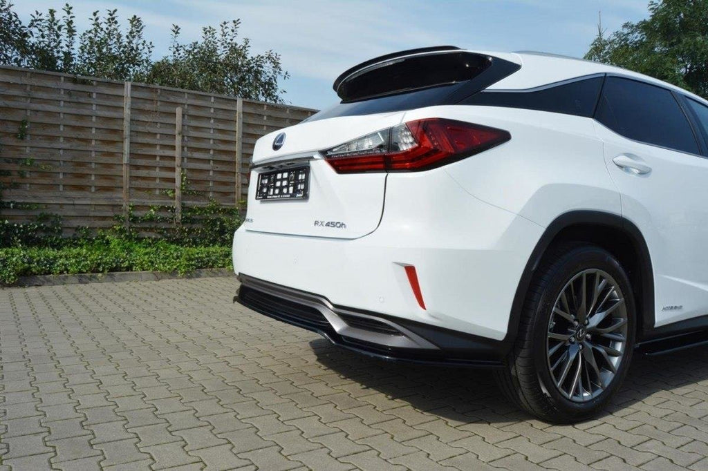 Maxton Design Heckansatz Lexus RX Mk4 H schwarz Hochglanz für Lexus RX Mk4