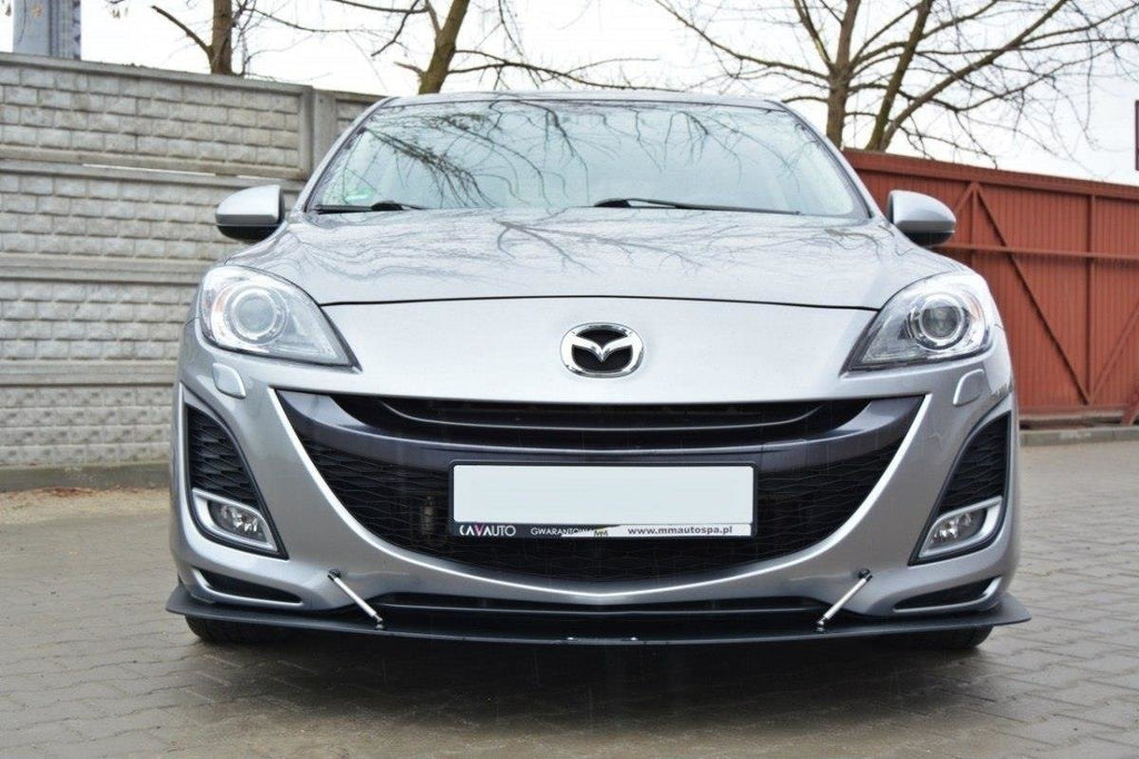 Maxton Design Racing Street+ Spoilerlippe Front Ansatz passend für MAZDA 3 MK2 SPORT (vor Facelift)
