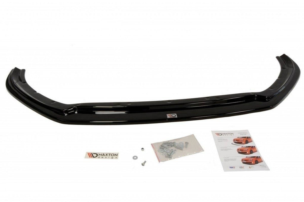 Maxton Design Street+ Spoilerlippe Front Ansatz V.3 passend für Ford Focus RS Mk3 schwarz Hochglanz