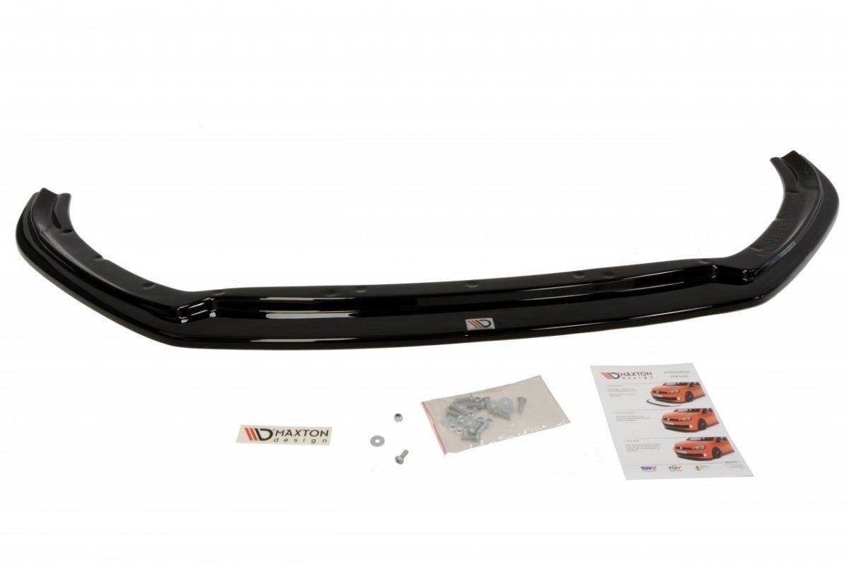 Maxton Design Street+ Spoilerlippe Front Ansatz V.3 passend für Ford Focus RS Mk3 schwarz Hochglanz