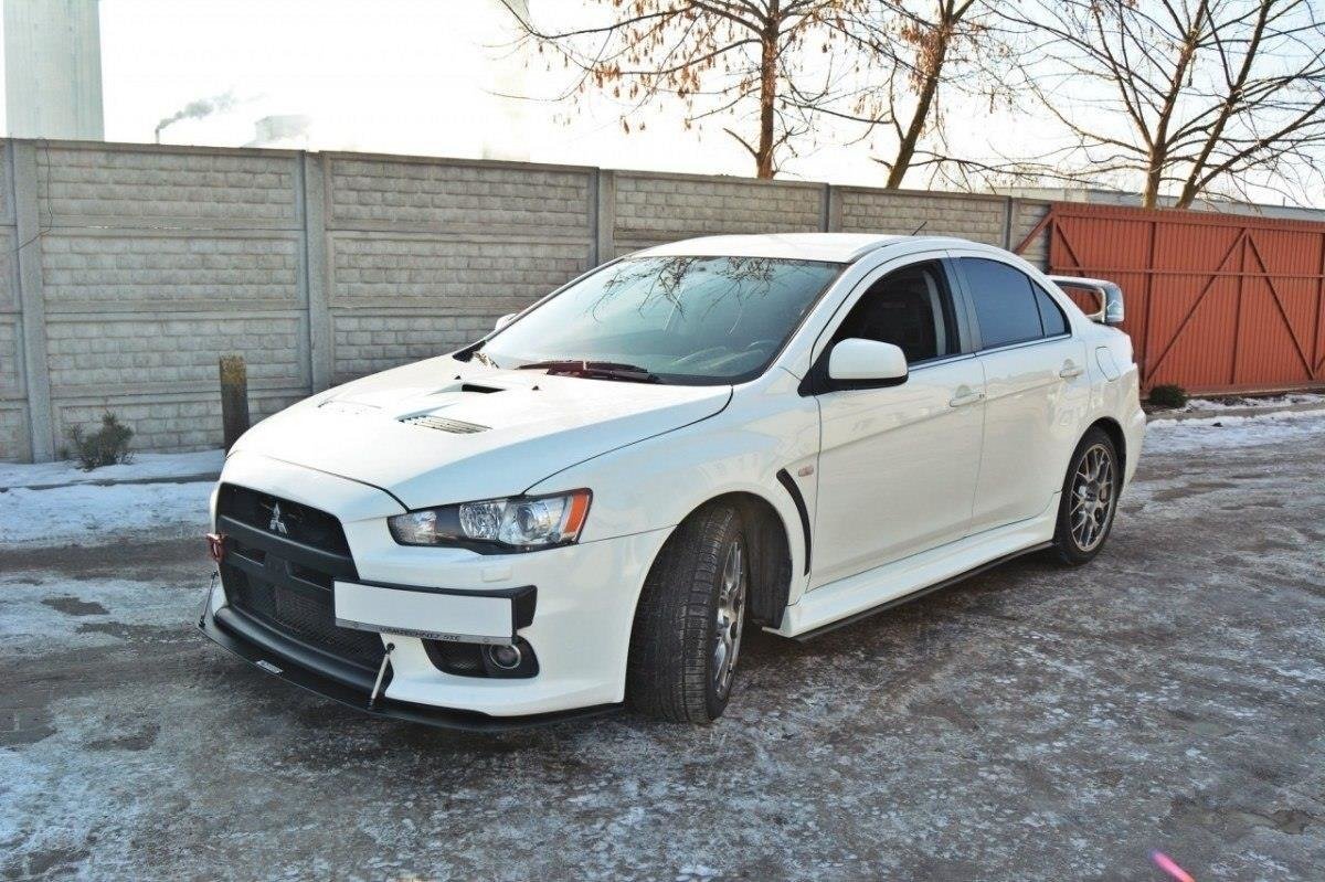 Maxton Design Racing Seitenschweller Ansatz Mitsubishi Lancer Evo X für Mitsubishi Lancer Evo Mk10