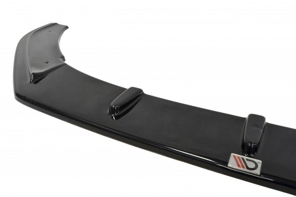 Maxton Design Street+ Spoilerlippe Front Ansatz V.1 passend für VW Polo GTI Mk5 Facelift schwarz Hochglanz