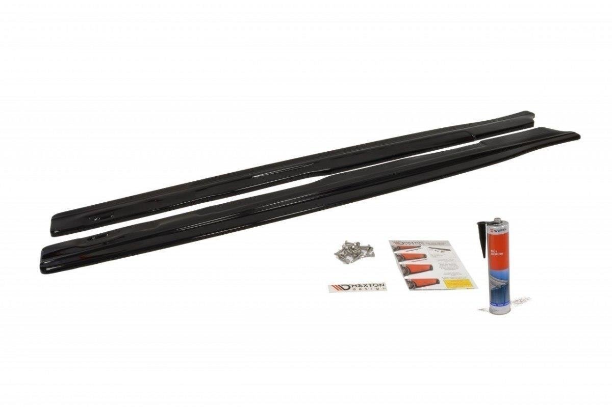 Maxton Design Street+ Seitenschweller Leisten passend für BMW 6er Gran Coupé M-Paket F06 schwarz Hochglanz