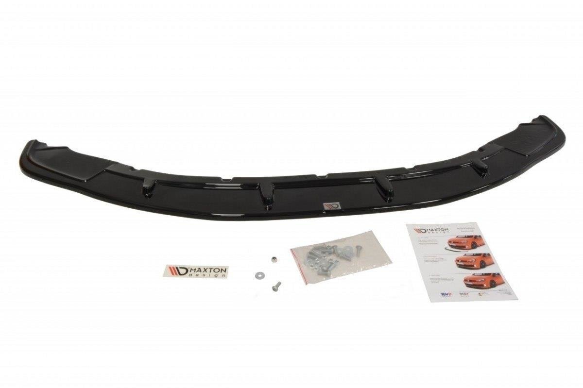 Maxton Design Street+ Spoilerlippe Front Ansatz passend für HONDA CIVIC VIII TYPE R GP schwarz Hochglanz