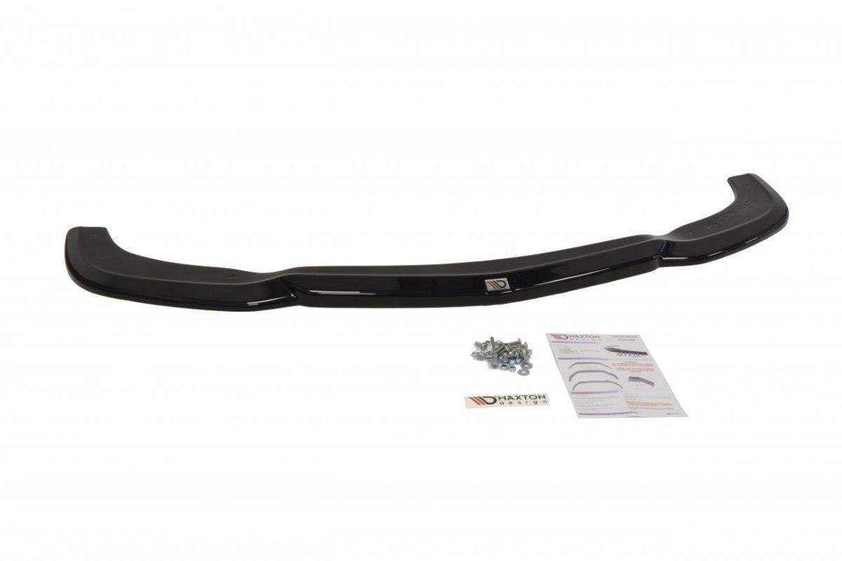 Maxton Design Street+ Spoilerlippe Front Ansatz passend für MERCEDES C-KLASSE W204 Facelift schwarz Hochglanz