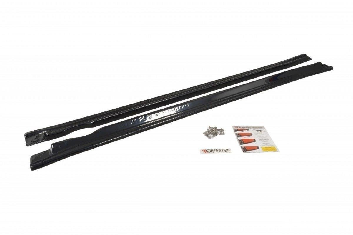 Maxton Design Street+ Seitenschweller Leisten passend für Subaru Impreza II WRX schwarz Hochglanz