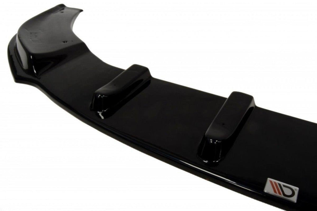 Maxton Design Street+ Spoilerlippe Front Ansatz passend für Skoda Octavia Mk2 schwarz Hochglanz
