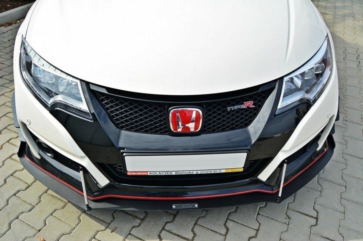 Maxton Design Racing Street+ Spoilerlippe Front Ansatz passend für v.2 HONDA CIVIC IX TYPE R