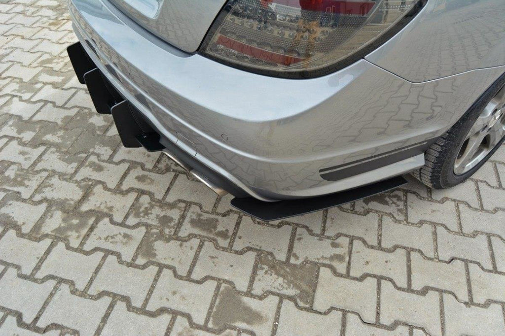Maxton Design Mercedes-Benz C Limousine / Kombi AMG-Line W204 / S204 Diffusor Heck Ansatz passend für Heckschürze passend für & Heck Ansatz Flaps Diffusor passend für