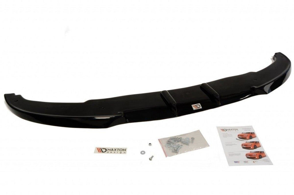 Maxton Design Street+ Spoilerlippe Front Ansatz passend für BMW 3er E92 / E93 (vor Facelift) schwarz Hochglanz