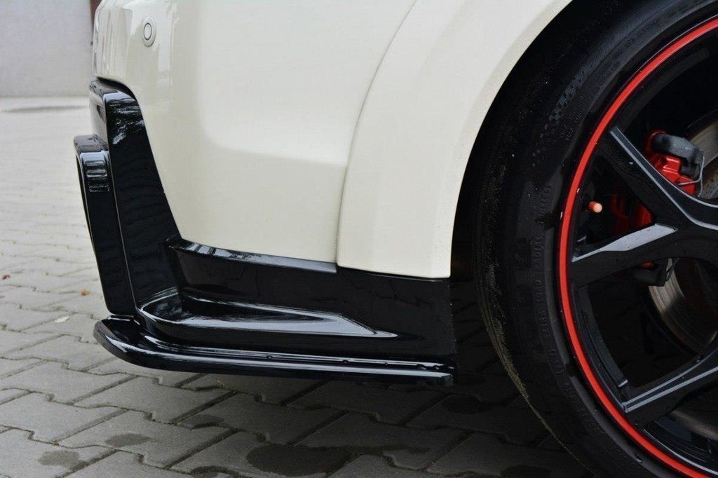 Maxton Design Heck Ansatz Flaps Diffusor passend für HONDA CIVIC IX TYPE R schwarz Hochglanz