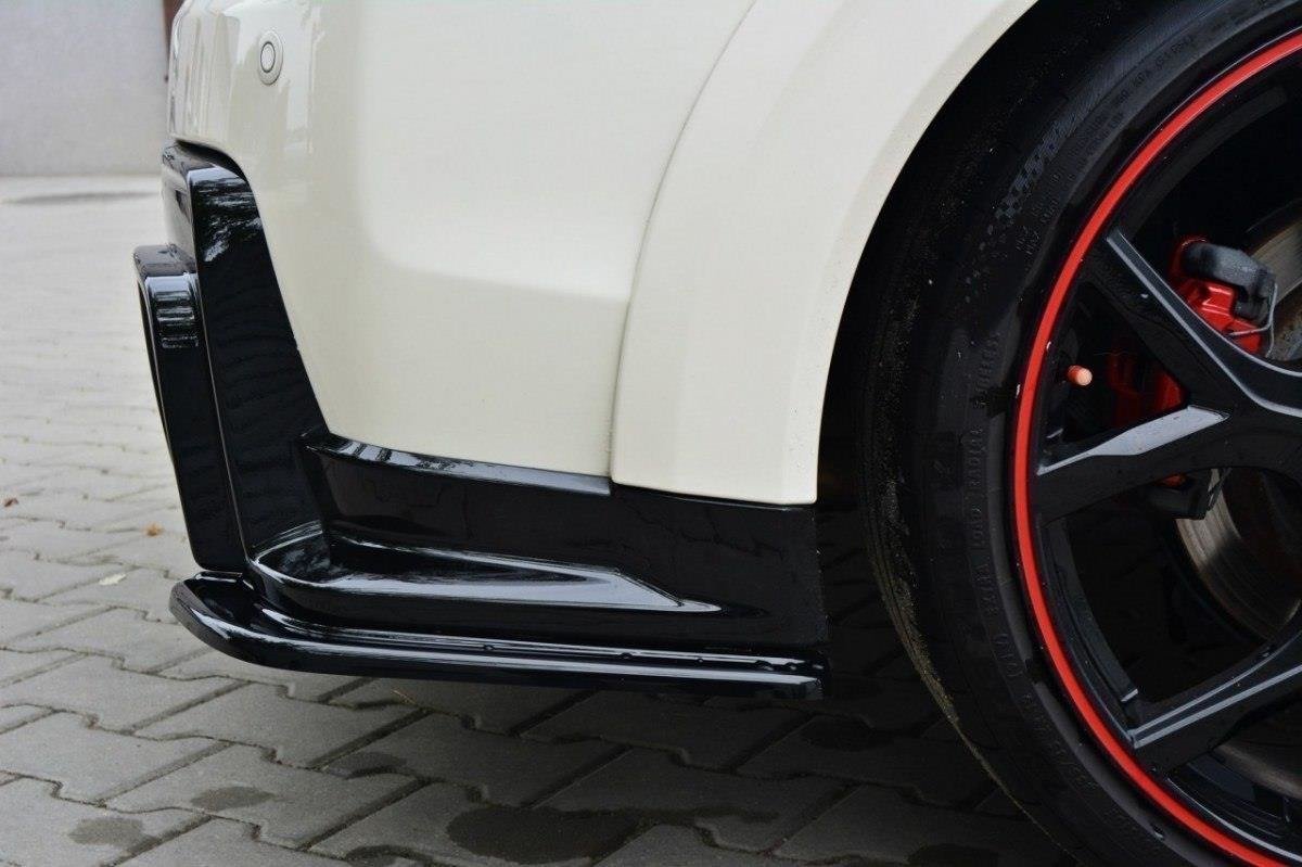 Maxton Design Heck Ansatz Flaps Diffusor passend für HONDA CIVIC IX TYPE R schwarz Hochglanz