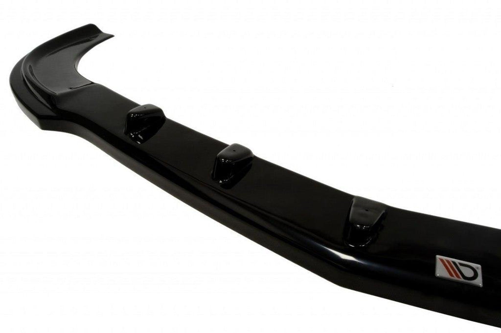 Maxton Design Street+ Spoilerlippe Front Ansatz passend für MERCEDES CLK W209 (FÜR ME-CLK-209-AMG204-F1 STOßSTANGE) schwarz Hochglanz