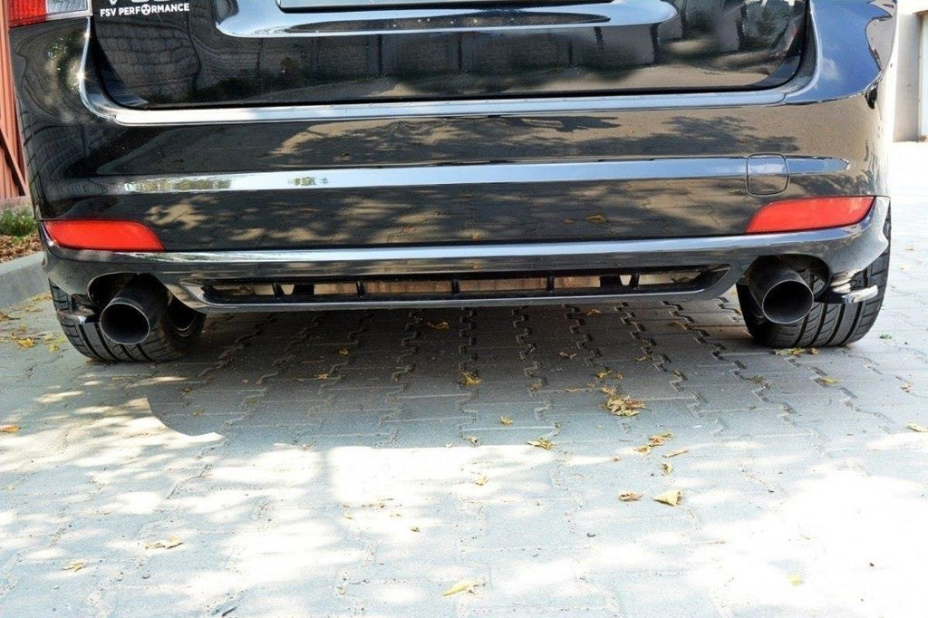 Maxton Design Heck Ansatz Flaps Diffusor passend für VOLVO V50F R-DESIGN schwarz Hochglanz