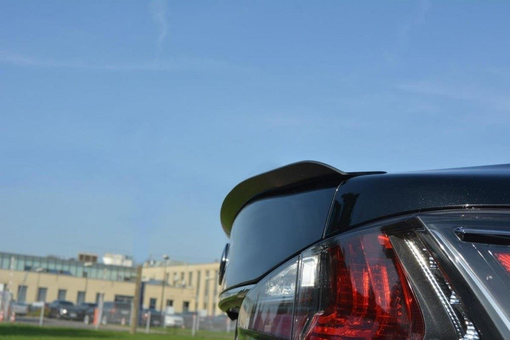 Maxton Design Spoiler CAP passend für Lexus GS Mk4 Facelift T schwarz Hochglanz