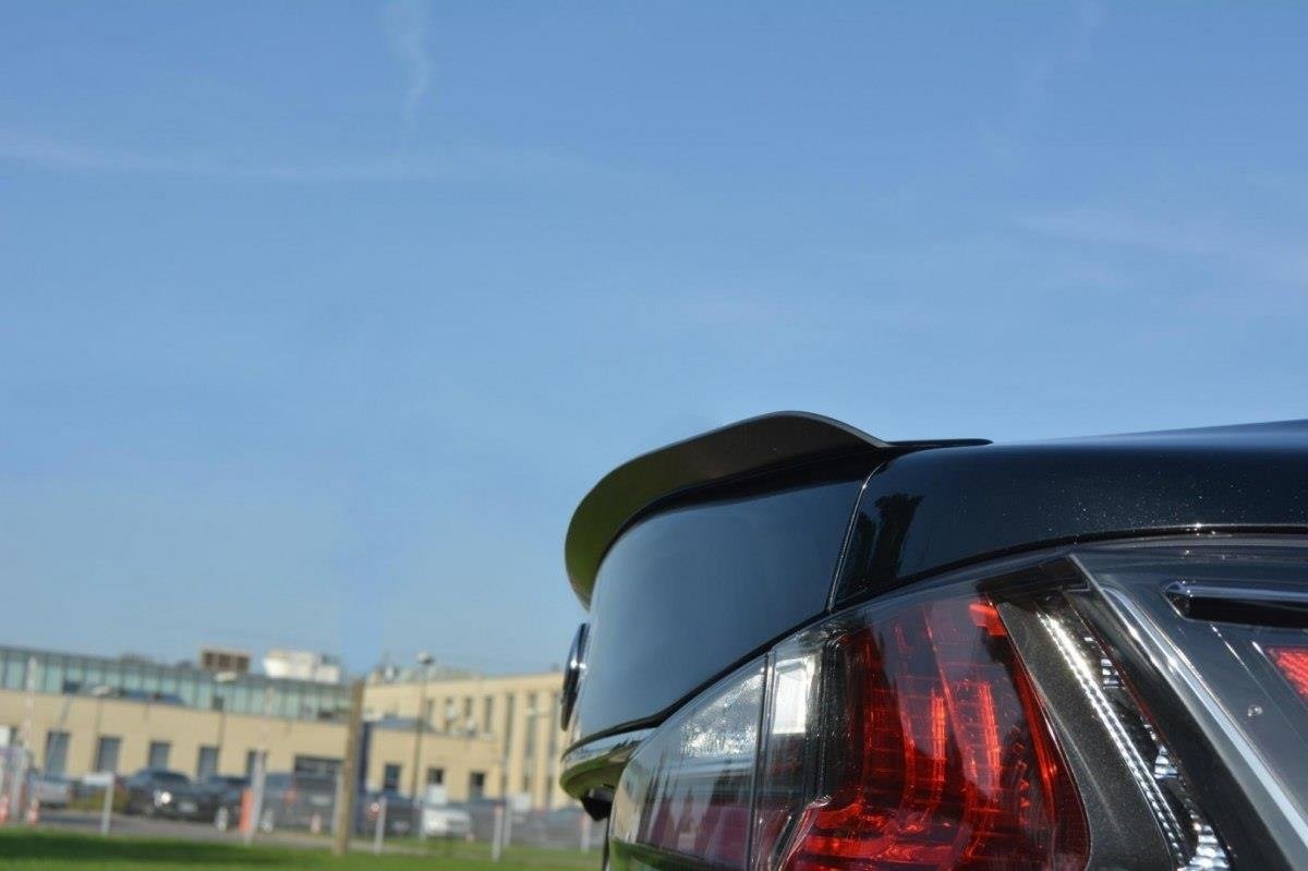 Maxton Design Spoiler CAP passend für Lexus GS Mk4 Facelift T schwarz Hochglanz