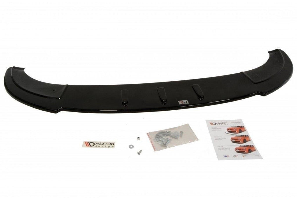 Maxton Design Street+ Spoilerlippe Front Ansatz passend für Audi S3 8P schwarz Hochglanz