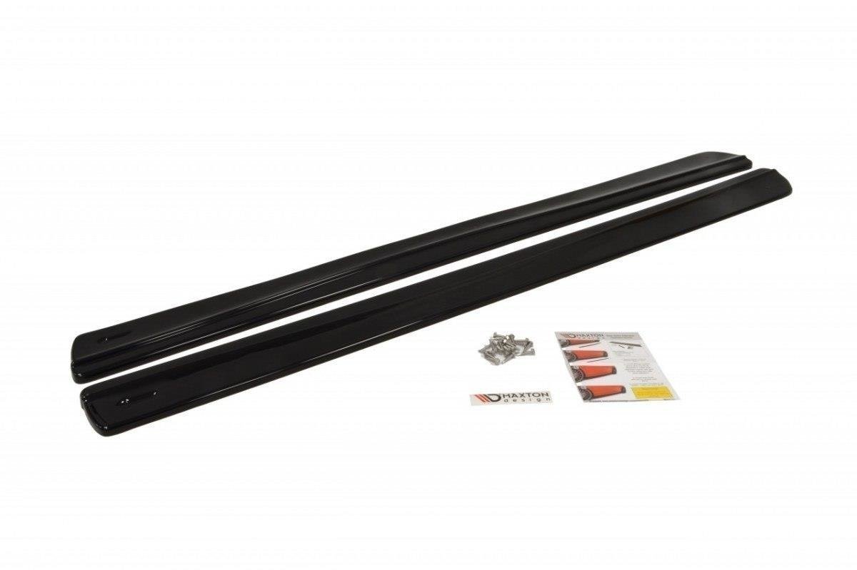 Maxton Design Street+ Seitenschweller Leisten passend für SEAT IBIZA 4 SPORTCOUPE (vor Facelift) schwarz Hochglanz
