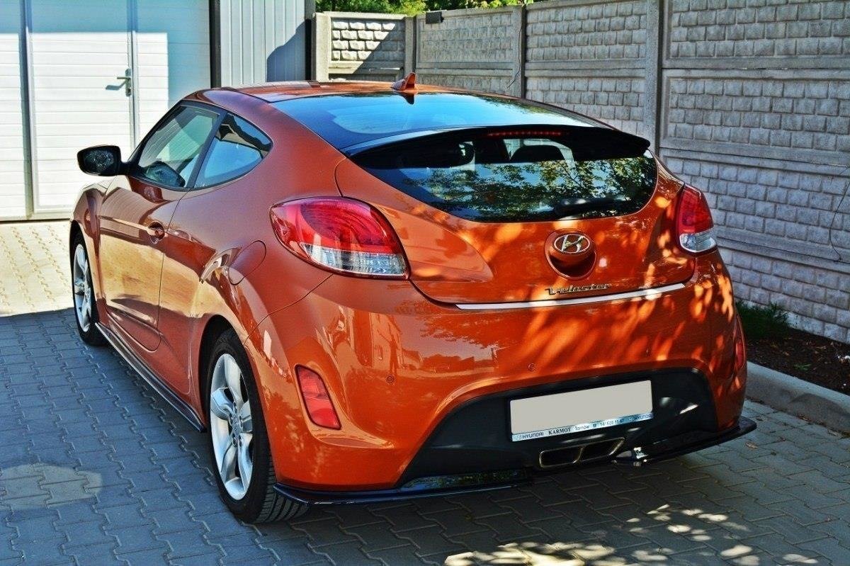 Maxton Design Dokadki Progów Hyundai Veloster schwarz Hochglanz für Hyundai Veloster Mk1