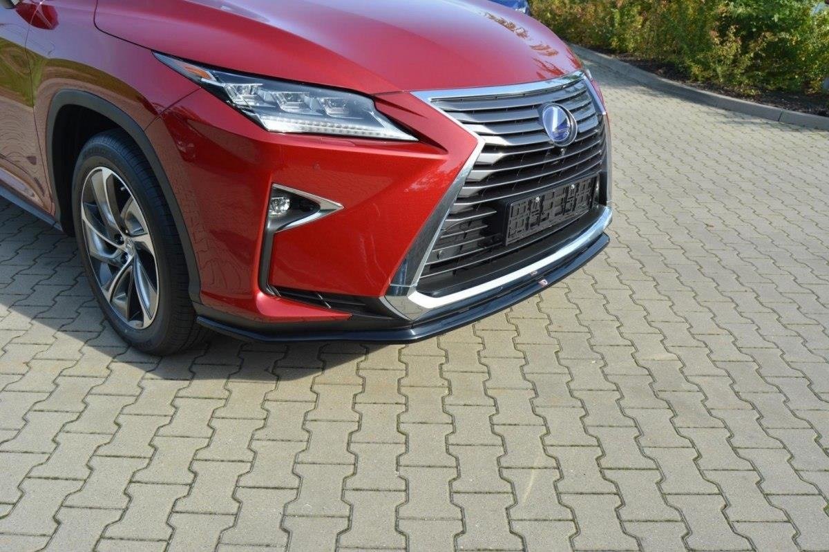 Maxton Design Street+ Spoilerlippe Front Ansatz V.1 passend für Lexus RX Mk4 schwarz Hochglanz