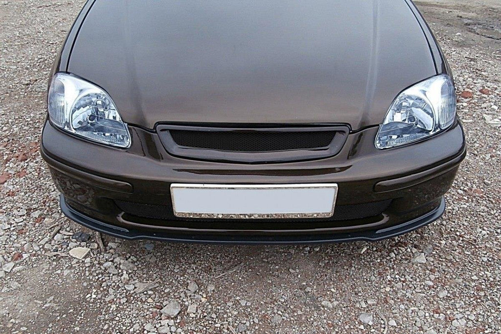 Maxton Design Street+ Spoilerlippe Front Ansatz passend für HONDA CIVIC MK6 EJ9 schwarz Hochglanz