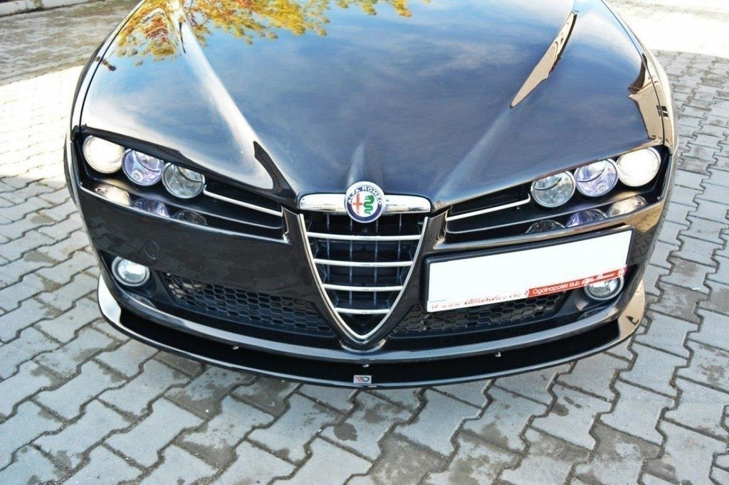 Maxton Design Street+ Spoilerlippe Front Ansatz passend für v.2 ALFA ROMEO 159 schwarz Hochglanz