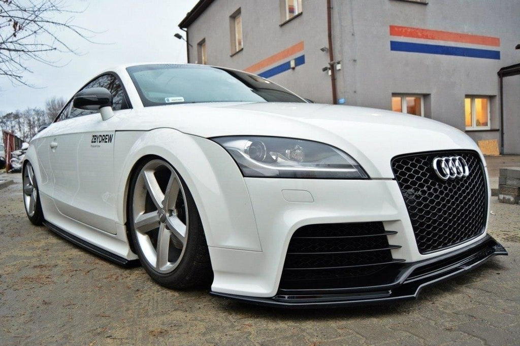 Maxton Design Street+ Seitenschweller Leisten passend für Audi TT RS 8J schwarz Hochglanz