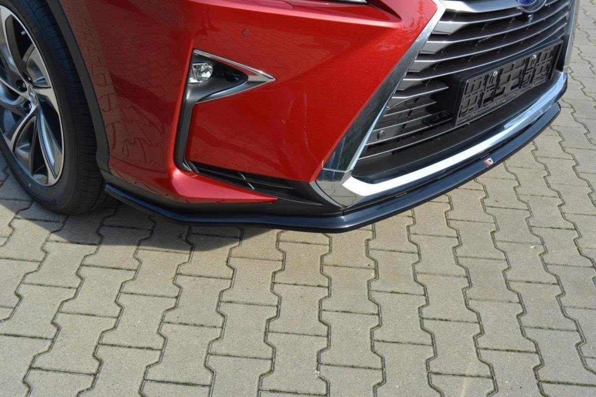 Maxton Design Street+ Spoilerlippe Front Ansatz V.1 passend für Lexus RX Mk4 schwarz Hochglanz