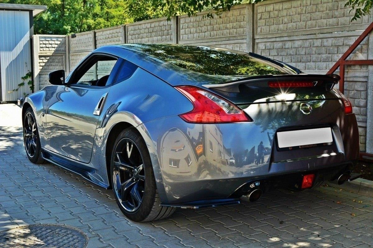 Maxton Design Street+ Seitenschweller Leisten passend für V.1 passend für Nissan 370Z schwarz Hochglanz