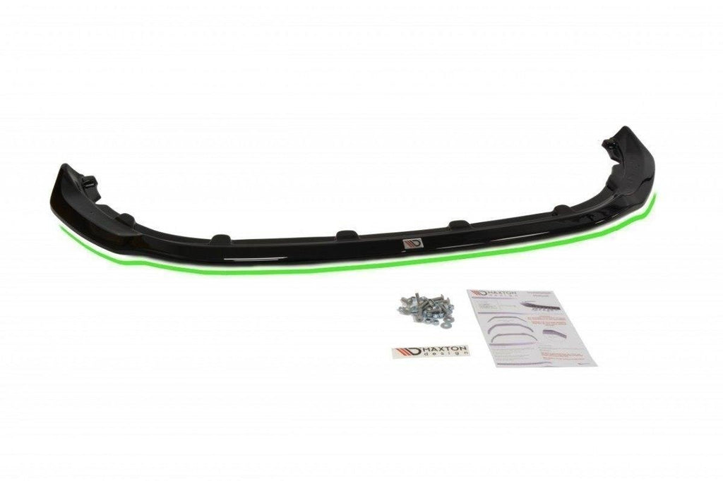 Maxton Design Street+ Spoilerlippe Front Ansatz passend für v.1 PEUGEOT 308 II GTI schwarz Hochglanz
