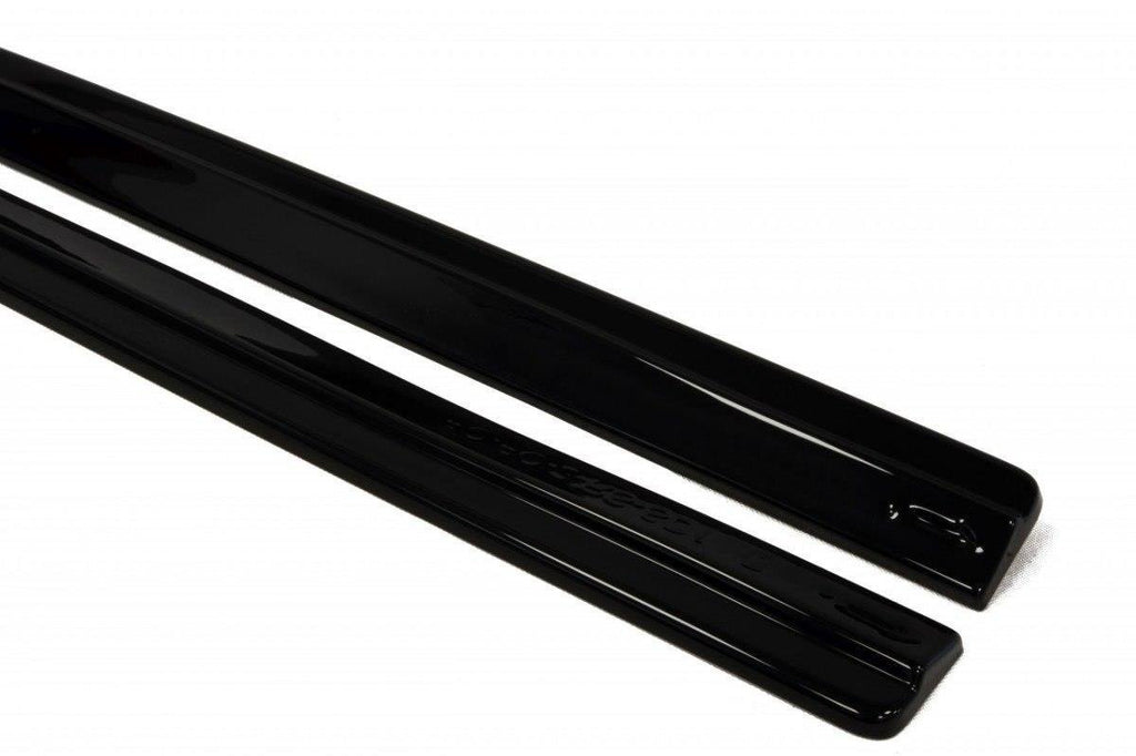 Maxton Design Seitenschweller Diffuser Ford Focus RS Mk2 schwarz Hochglanz für Ford Focus RS